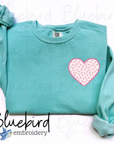 Stippled Scalloped Heart Applique Digital Embroidery Design