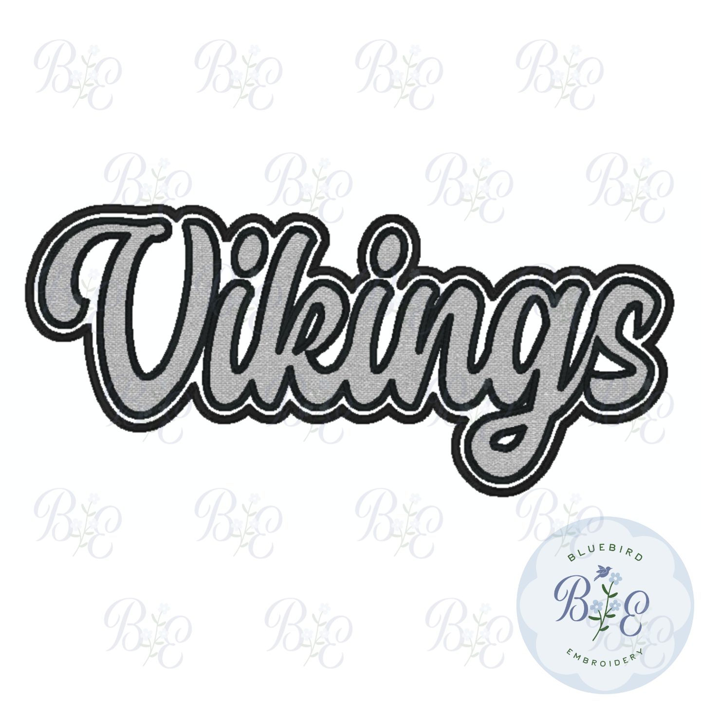 Vikings Single Satin Applique Digital Embroidery Design