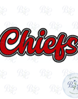 Chiefs Single Satin Applique Digital Embroidery Design