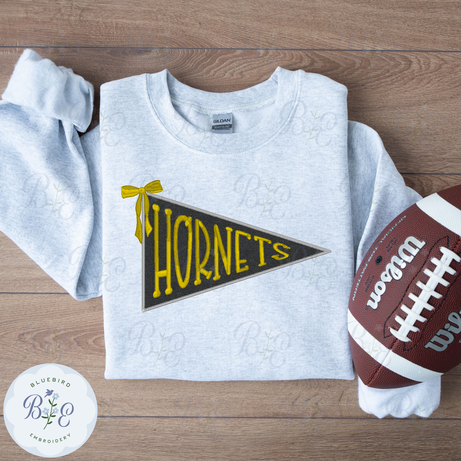 Applique Pennant Hornets Digital Embroidery Design