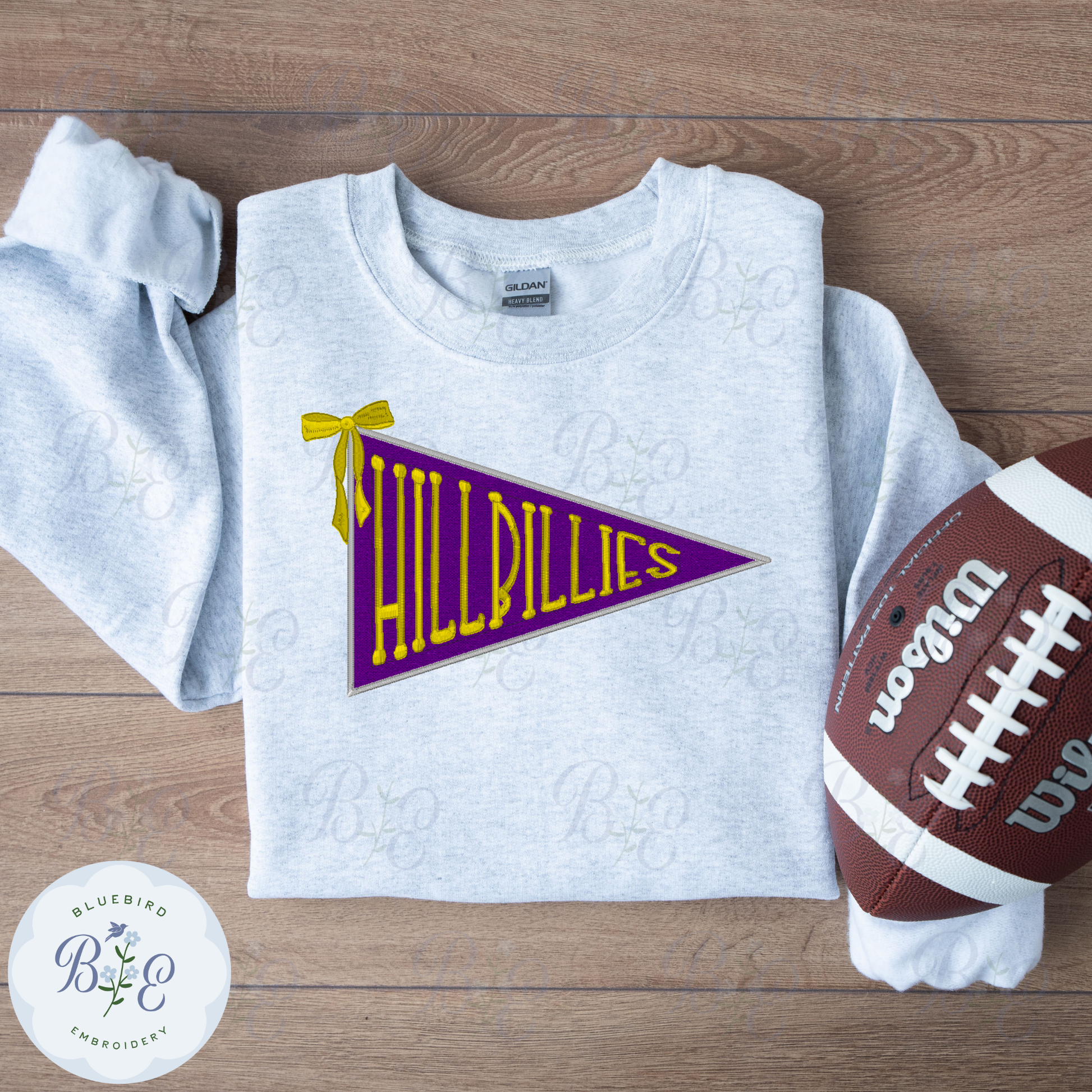 Custom Pennant Glitter Applique