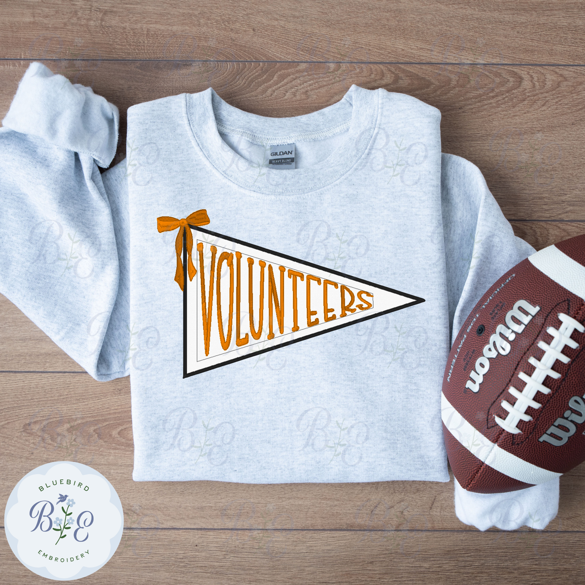 Applique Pennant Volunteers Digital Embroidery Design