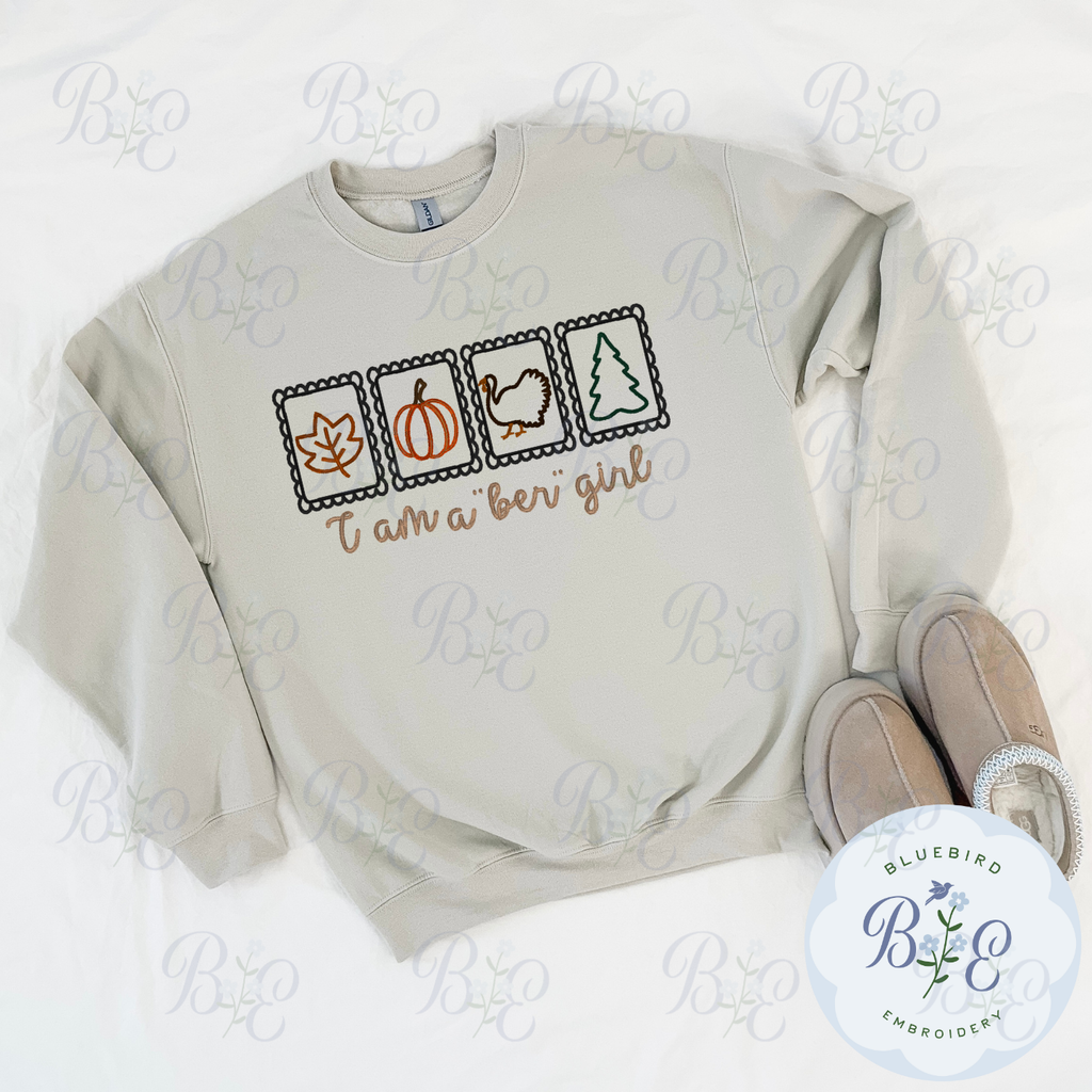 I am a "ber" girl Digital Embroidery Design