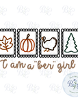 I am a "ber" girl Digital Embroidery Design