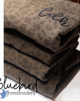 Monogrammed Leopard Crewneck