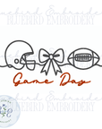 Football Game Day Digital Embroidery Design