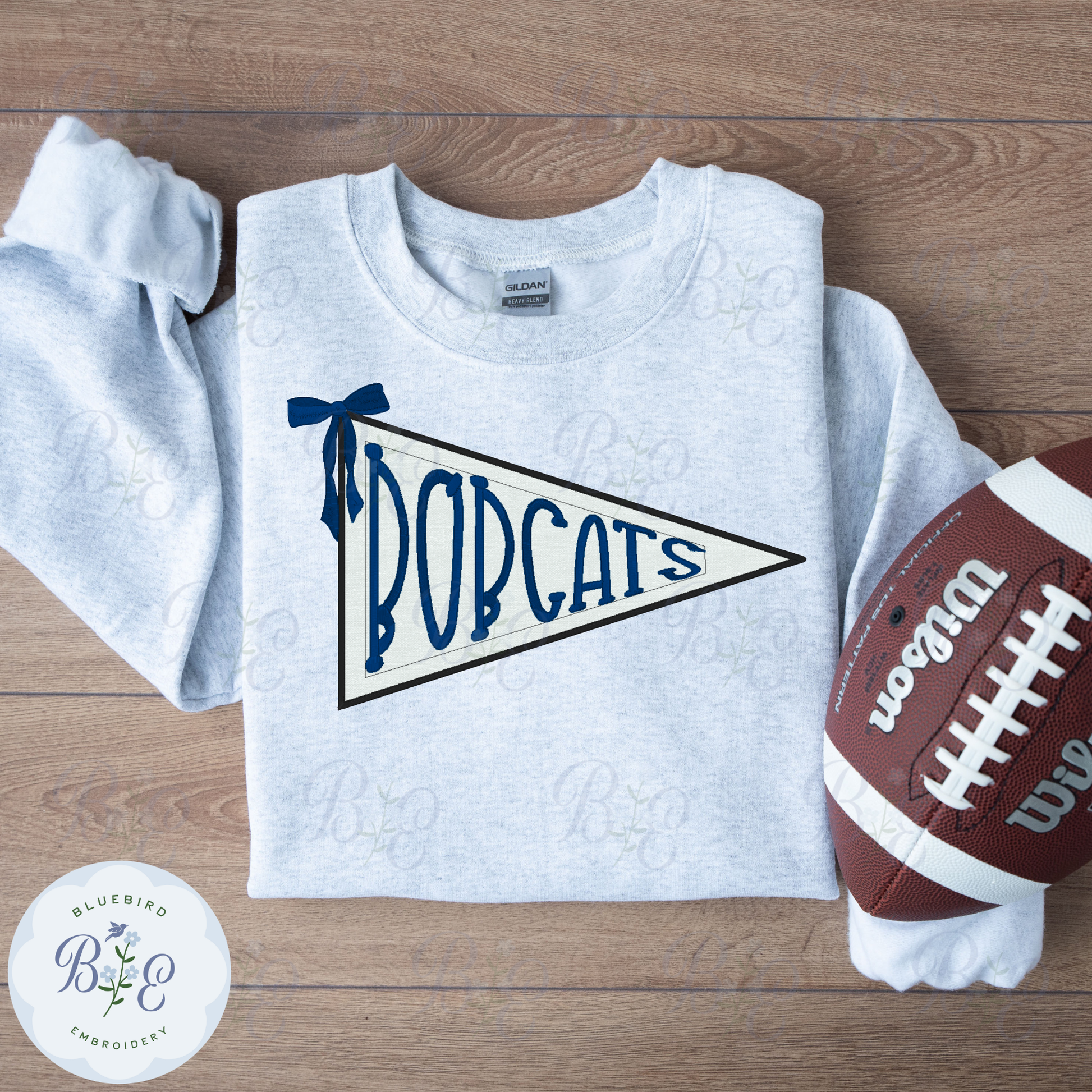 Applique Pennant Bobcats Digital Embroidery Design