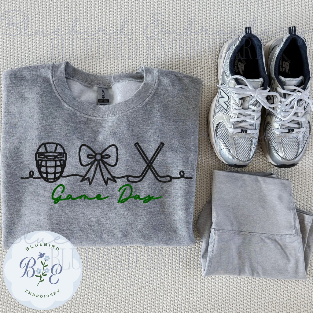 Hockey Game Day Digital Embroidery Design