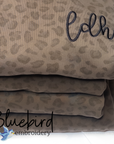 Monogrammed Leopard Crewneck