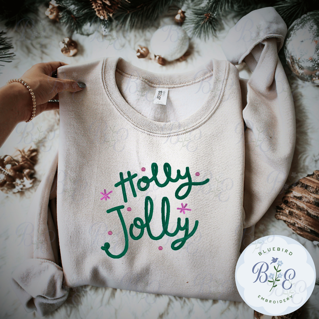Holly Jolly Digital Embroidery Design