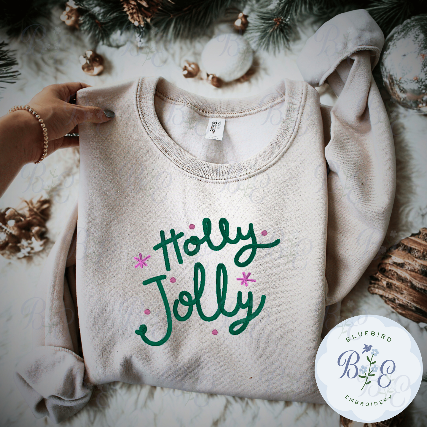 Holly Jolly Digital Embroidery Design