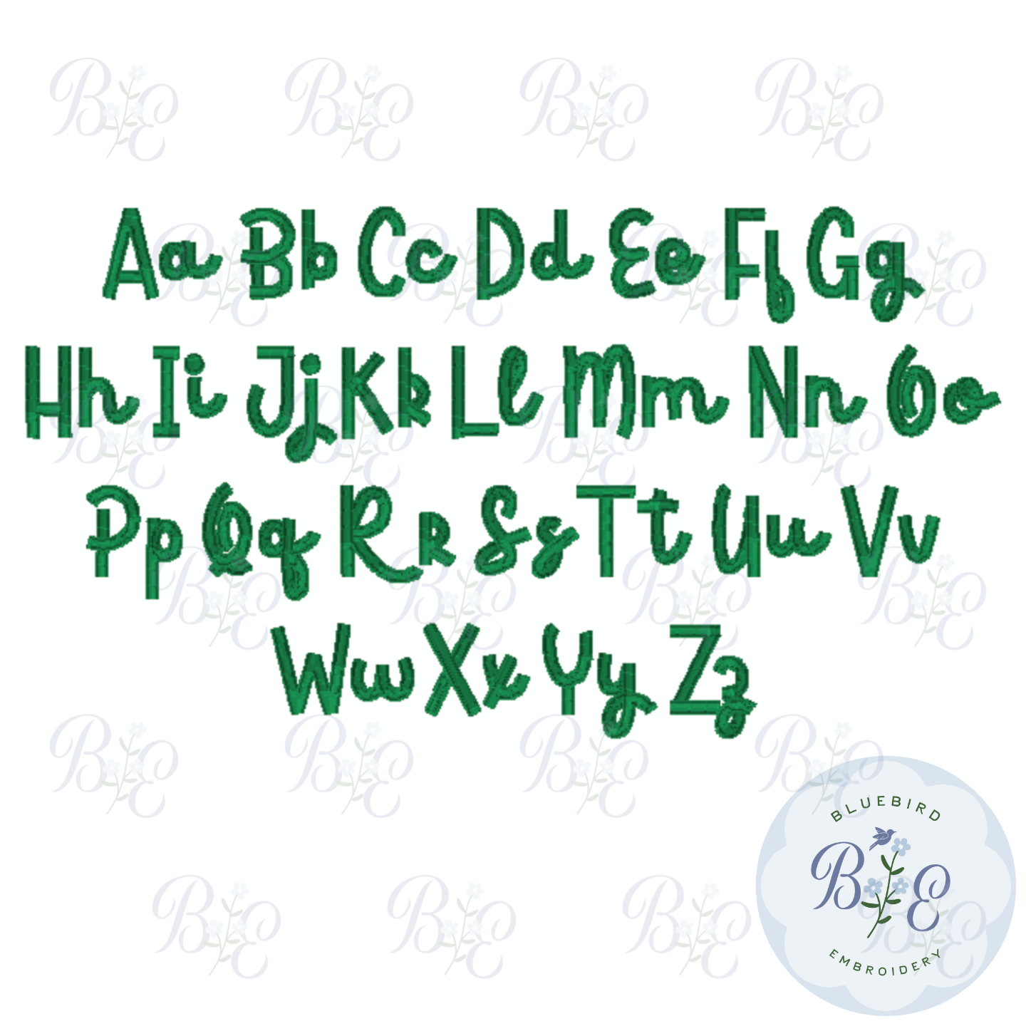 Sunday Sans Native BX Font Digital Embroidery Design