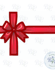 Limited Edition Christmas Bow Applique Digital Embroidery Design