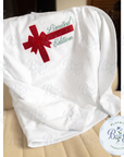 Limited Edition Christmas Bow Applique Digital Embroidery Design