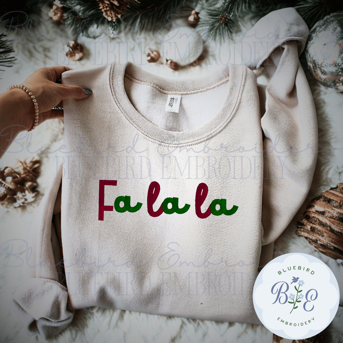 Fa la la  Digital Embroidery Design