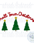 Small Town Christmas Digital Embroidery Design