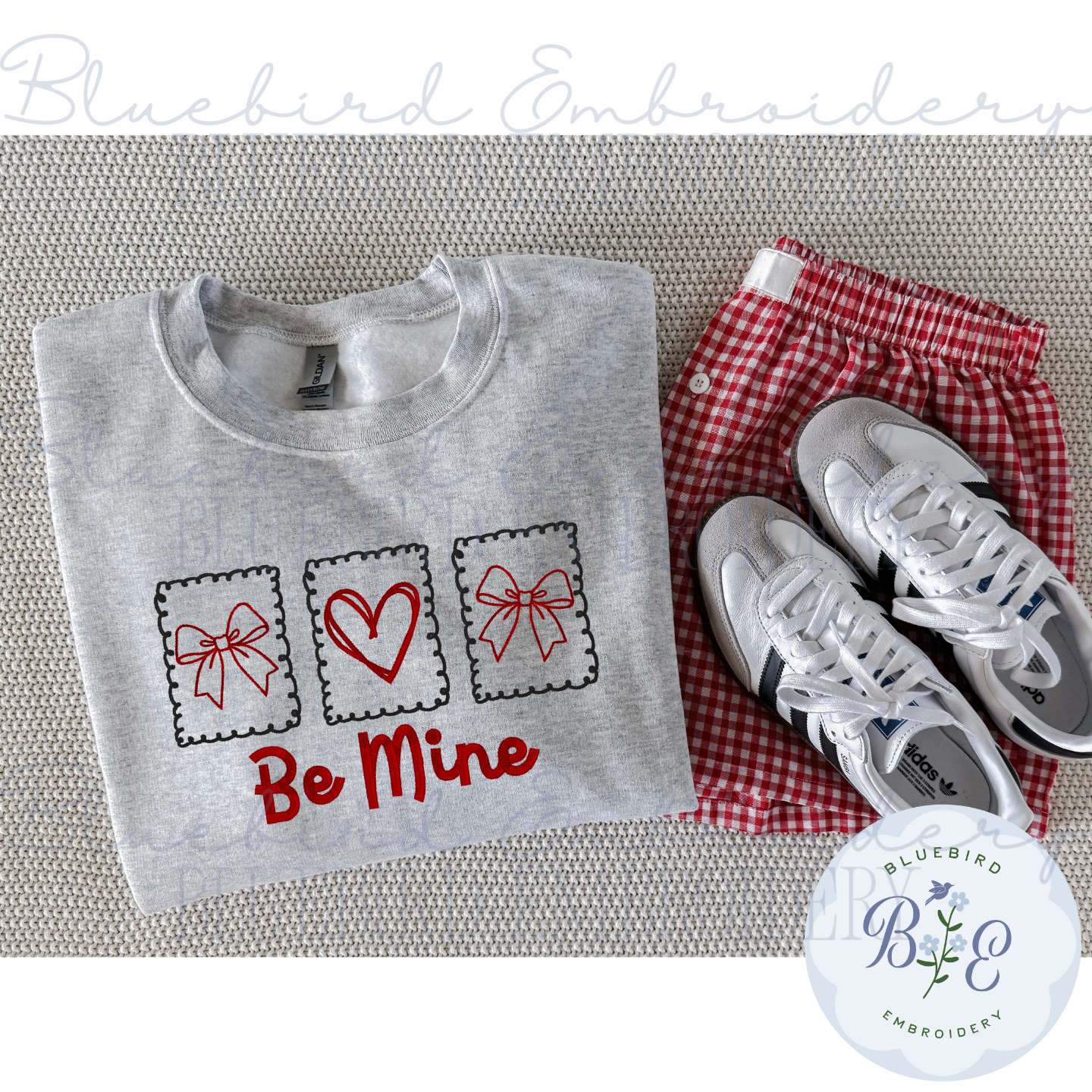 Be Mine Valentine's Stamps Digital Embroidery Design