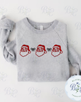 Santa Trio Digital Embroidery Design