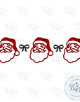 Santa Trio Digital Embroidery Design