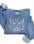 Wildcat Outlined Embroidery