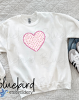 Stippled Scalloped Heart Applique Digital Embroidery Design