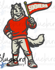 Mascot Embroidery Design – Digital Download | Optional Mascot Personalization