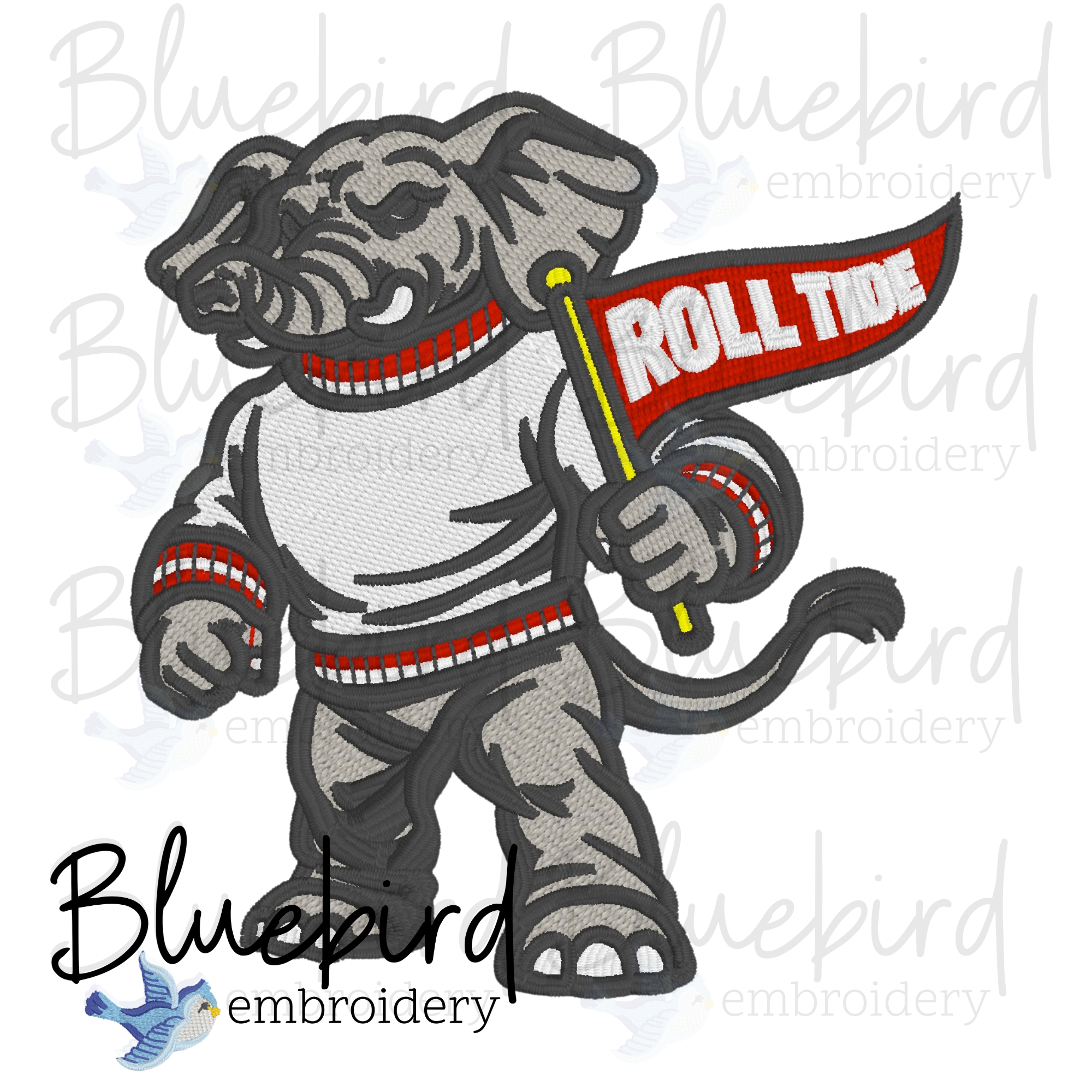 Mascot Embroidery Design – Digital Download | Optional Mascot Personalization