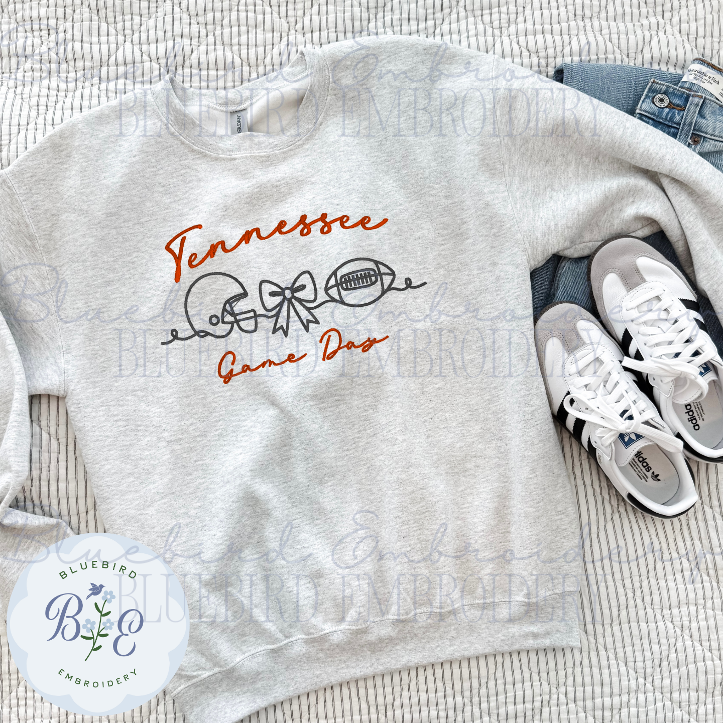 Choose your team! Football Game Day Embroidered-Choose your style