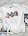 Louisville Single Satin Applique Digital Embroidery Design