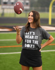 Let’s Hear It For The Boys Game day Tee - Bluebird Embroidery