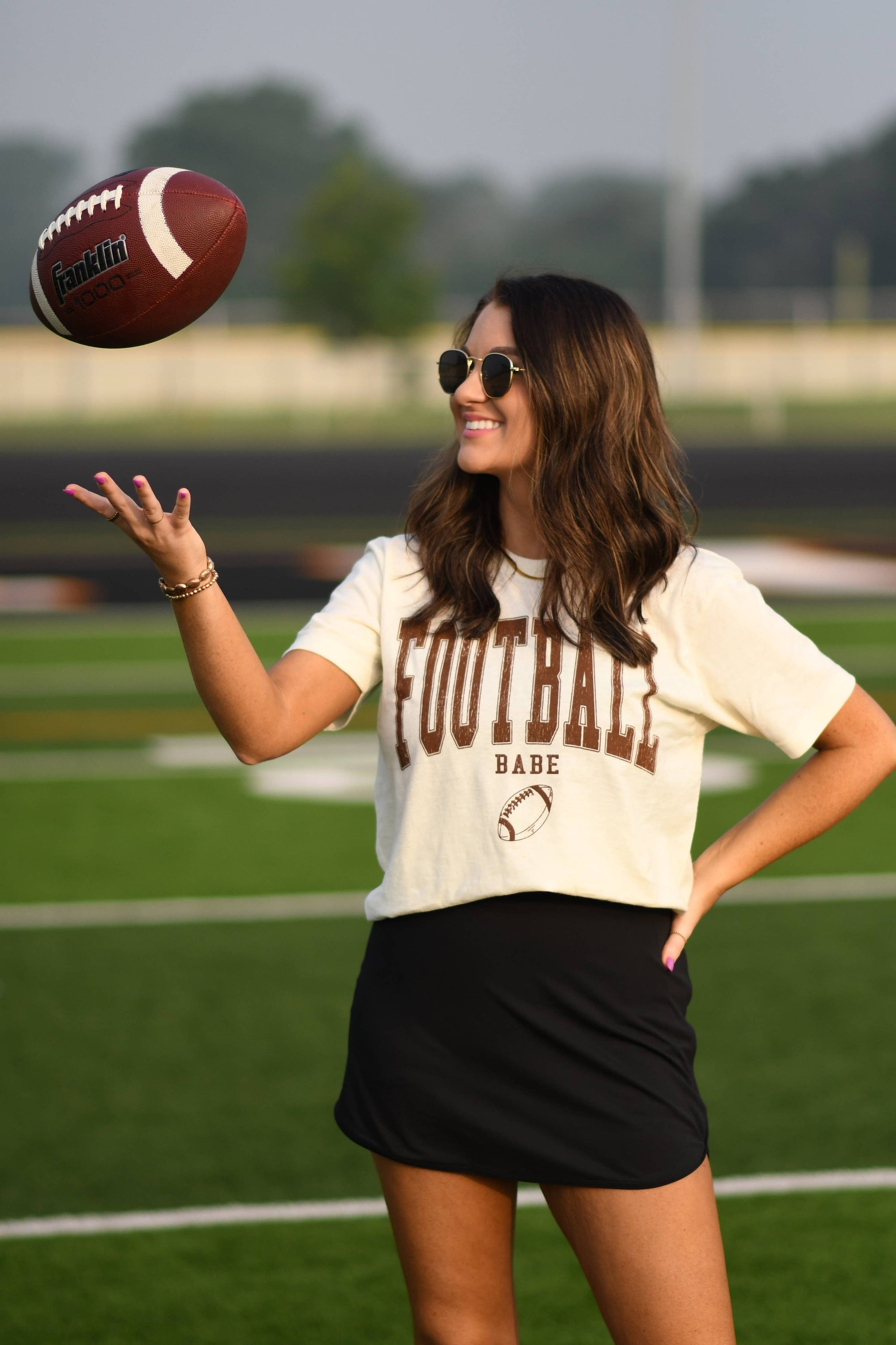 Football Babe Game day Tee - Bluebird Embroidery