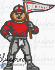 Mascot Embroidery Design – Digital Download | Optional Mascot Personalization
