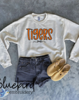 Handwritten Font Applique Tigers Digital Embroidery Design
