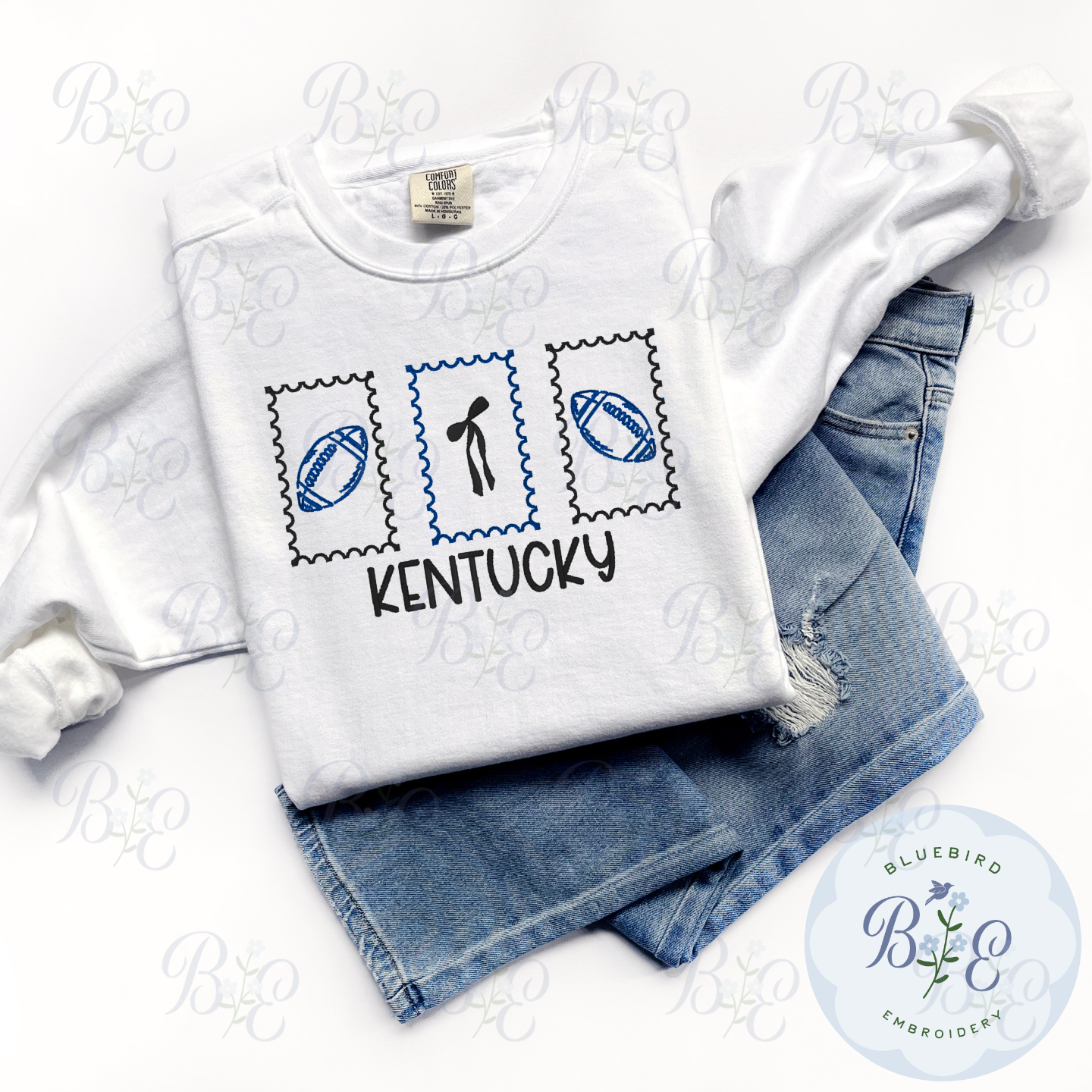 Custom Football Stamps Embroidered