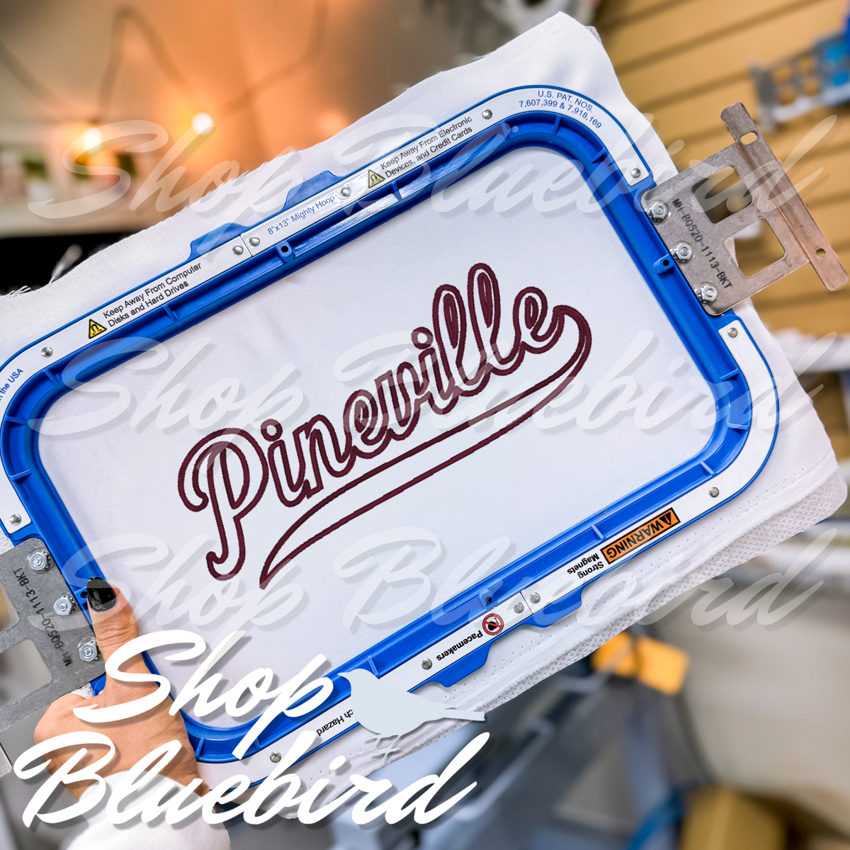 Bluebird Signature Script Appliqué Crewneck