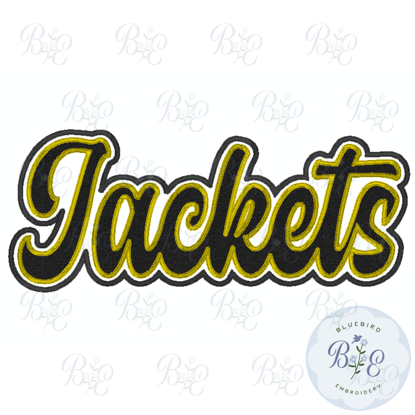 Jackets Single Satin Applique Digital Embroidery Design