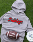 Bulldogs Single Satin Applique Digital Embroidery Design
