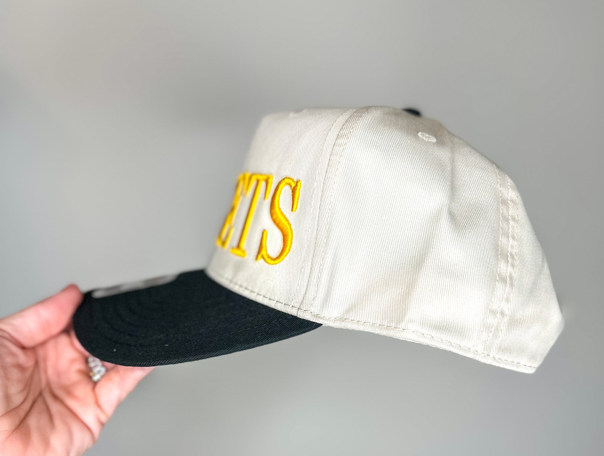 Jackets 3D Puff Embroidered Two-Tone Hat - Bluebird Embroidery