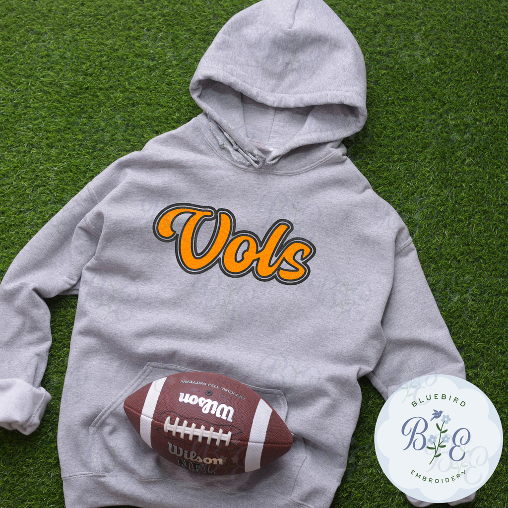 Vols Single Satin Applique Digital Embroidery Design