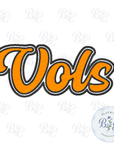 Vols Single Satin Applique Digital Embroidery Design