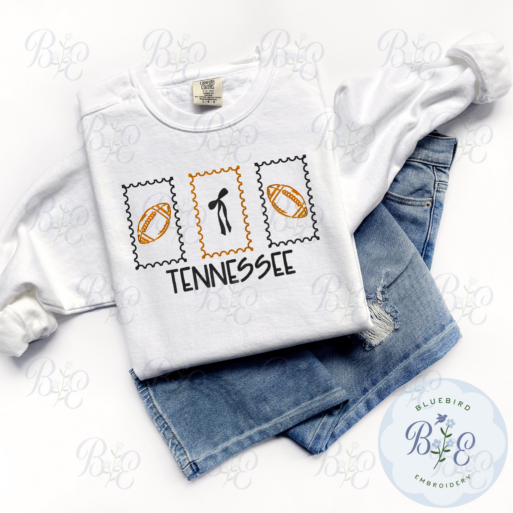 Custom Football Stamps Embroidered