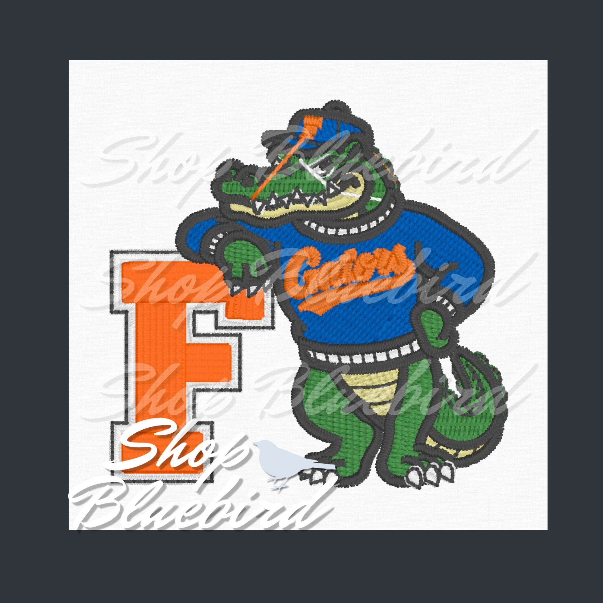 Mini FL Gator 3D Puff Hat Digital Embroidery Design