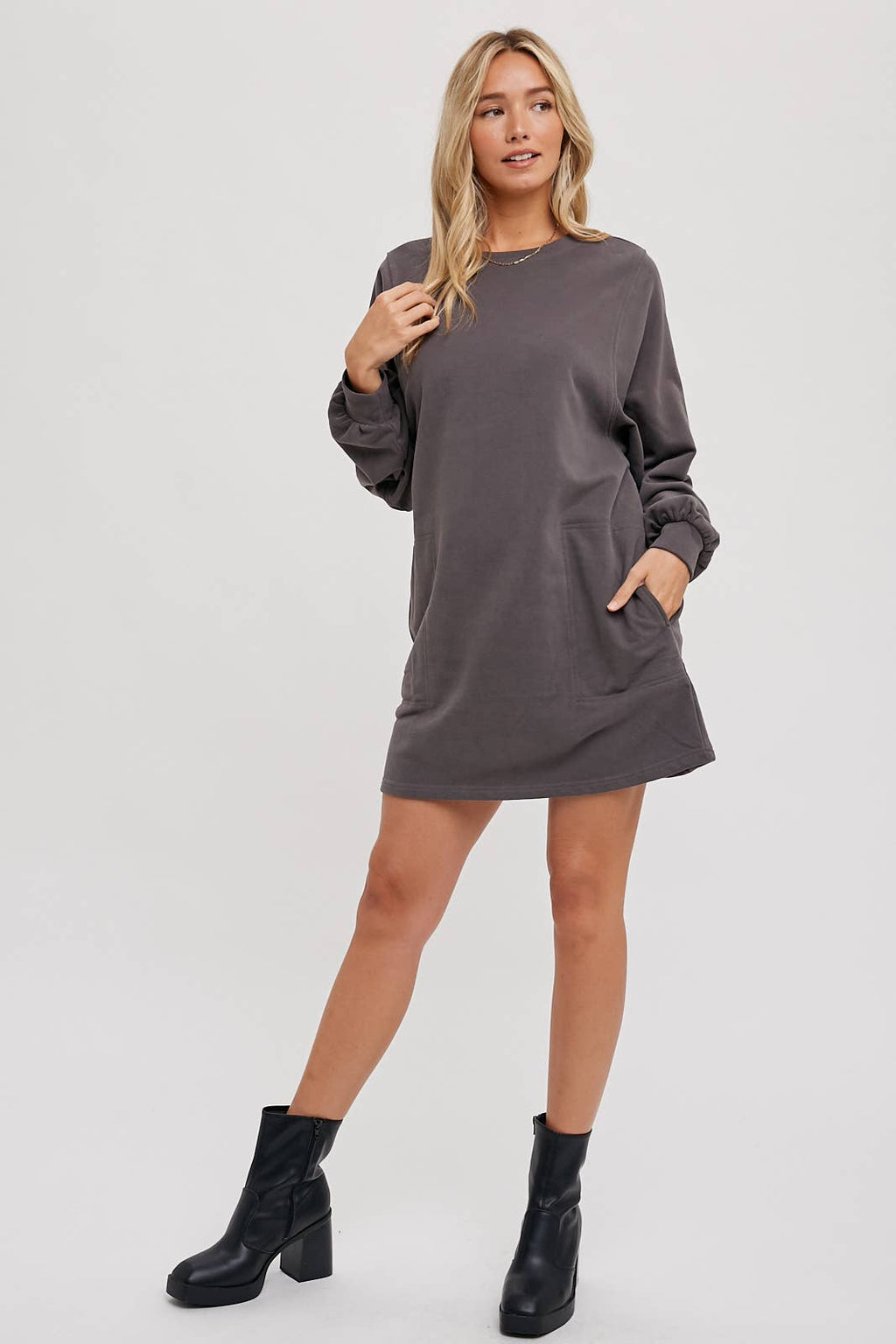 Bluivy - FRENCH TERRY MINI DRESS