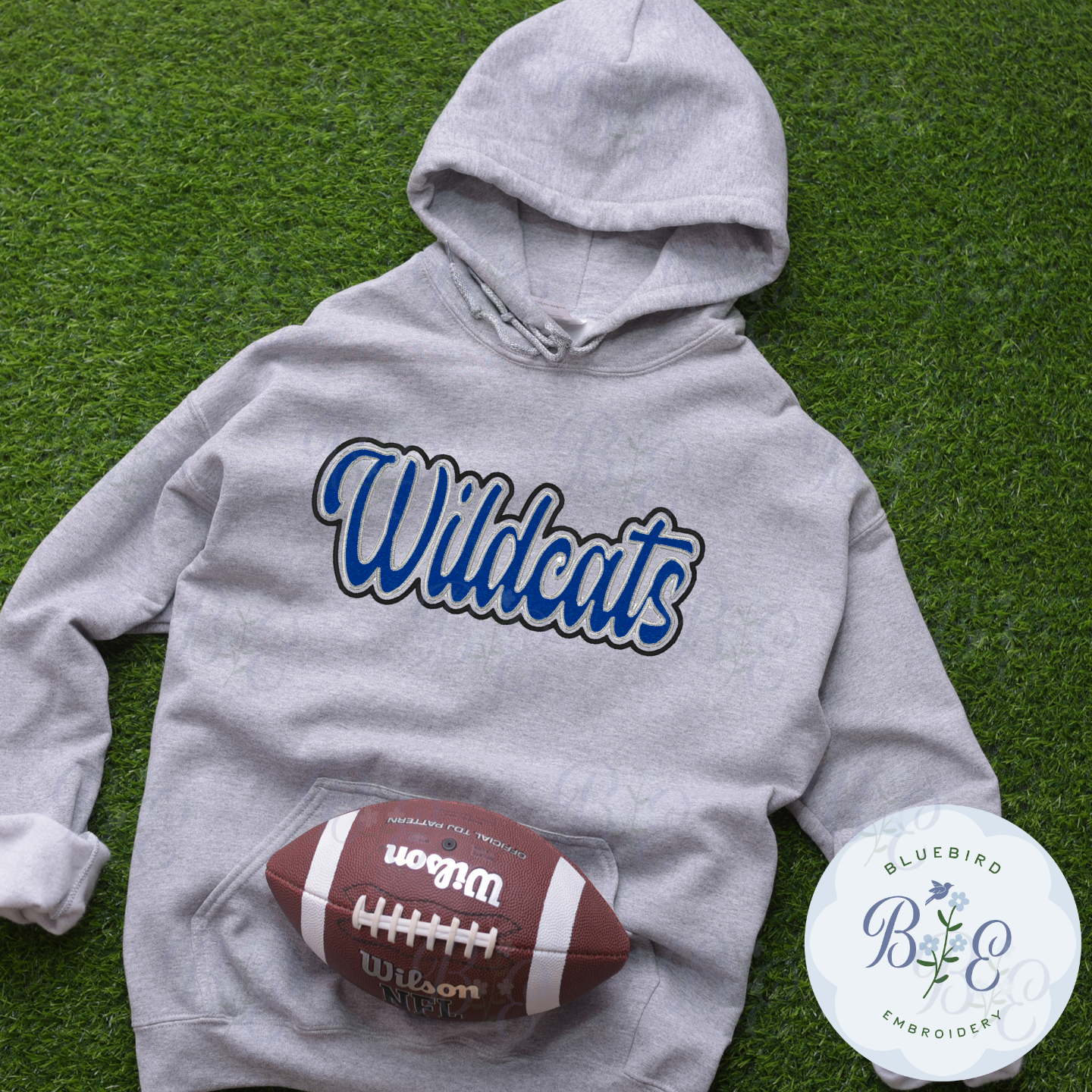 Wildcats Single Satin Applique Digital Embroidery Design