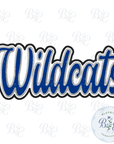 Wildcats Single Satin Applique Digital Embroidery Design