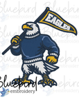 Mascot Embroidery Design – Digital Download | Optional Mascot Personalization