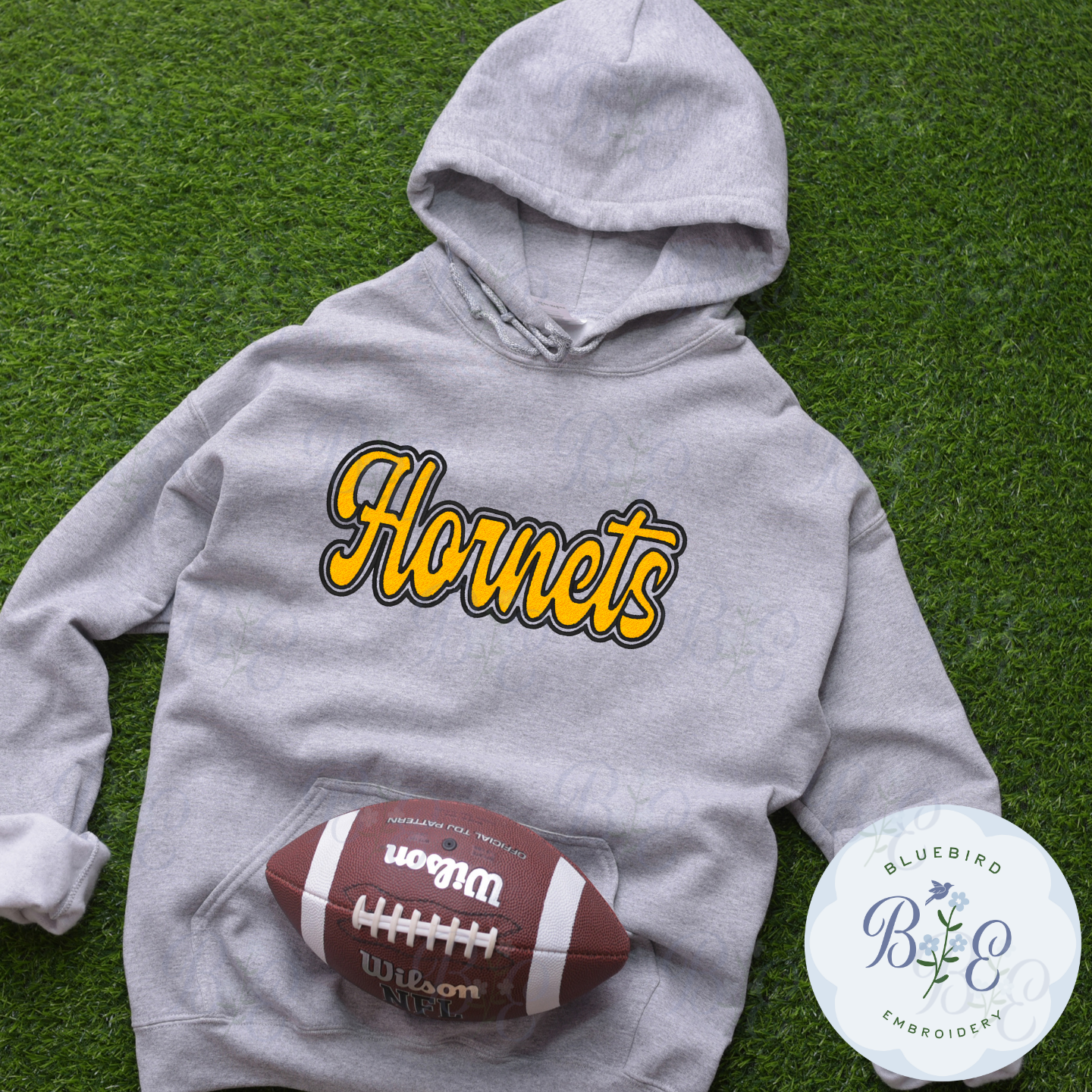 Hornets Single Satin Applique Digital Embroidery Design