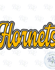 Hornets Single Satin Applique Digital Embroidery Design