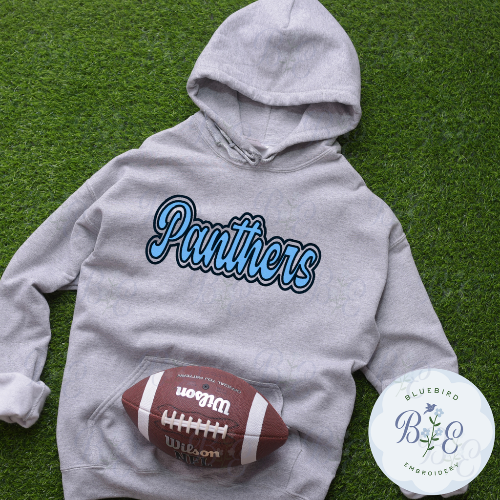 Panthers Single Satin Applique Digital Embroidery Design