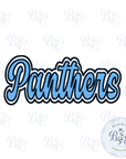 Panthers Single Satin Applique Digital Embroidery Design